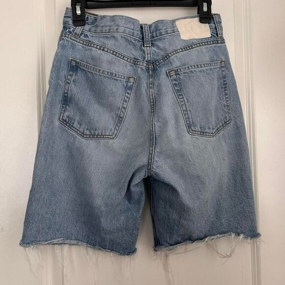 GRLFRND x Revolve Quinn High Rise 90s Distressed Jorts – Light Wash (26) - Picture 4 of 7